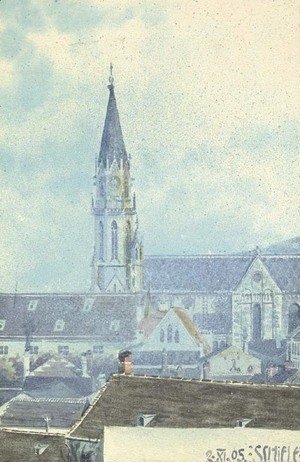 Egon Schiele - Kirche zu Klosterneuburg