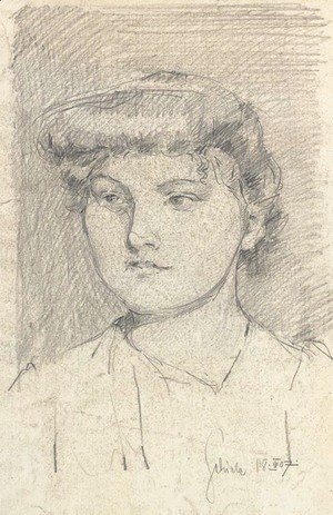 Egon Schiele - Portrait eines jungen Madchens
