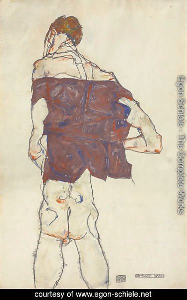 Egon Schiele - Stehender Mann