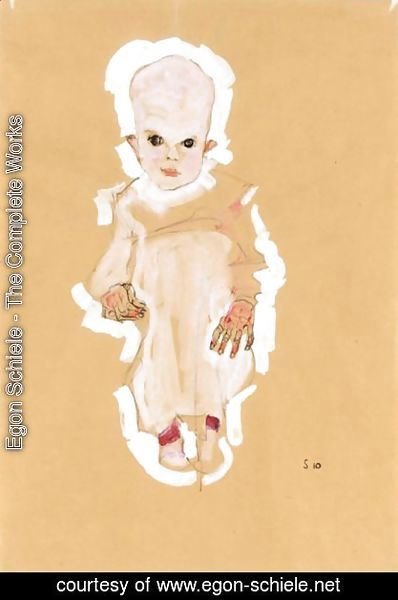 Egon Schiele - Baby