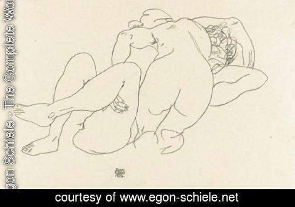 Egon Schiele - Lesbsiches Paar