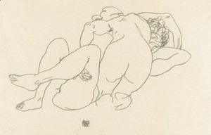 Egon Schiele - Lesbsiches Paar
