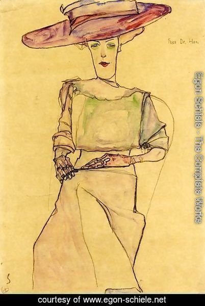 Egon Schiele - Portrait Of Frau Dr. Horak