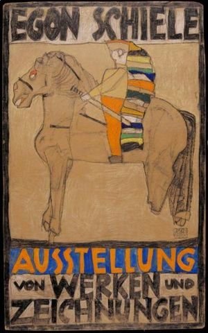 Egon Schiele - Plakat (Pferd Und Reiter)