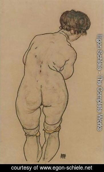 Stehender Weiblicher Ruckenakt (Standing Female Nude Seen From Behind)