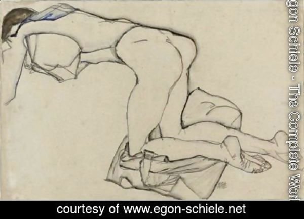 Egon Schiele - Nude Girl