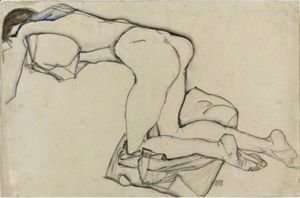 Egon Schiele - Nude Girl