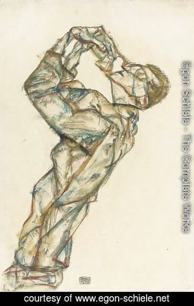 Egon Schiele - Pierrot (Selbstbildnis) (Pierrot - Self-Portrait)