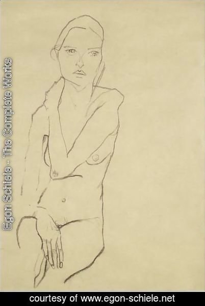Egon Schiele - Seated Female Nude 2