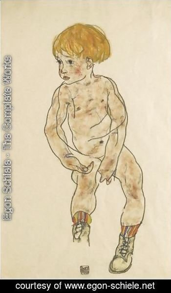 Egon Schiele - Portrait Of Dr Oskar Reichel, Head Study