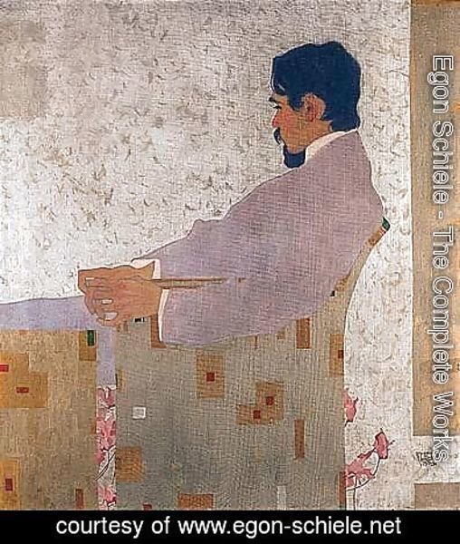 Egon Schiele - Portrait of the painter Anton Peschka 2