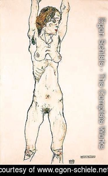 Egon Schiele - Green girl