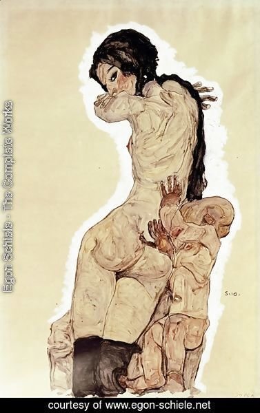 Egon Schiele - Mother and child 2