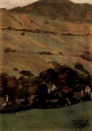 Egon Schiele - Homes from the hillside