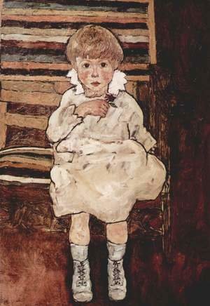 Egon Schiele - Seated Child