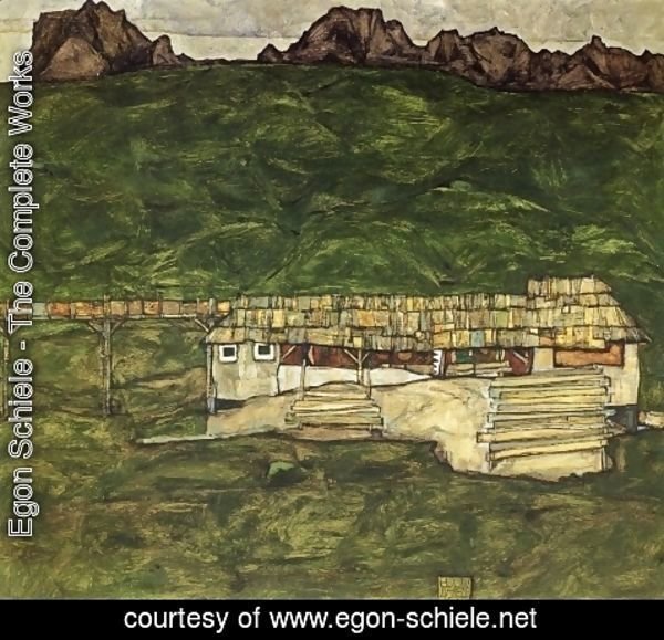 Egon Schiele - Sawmill