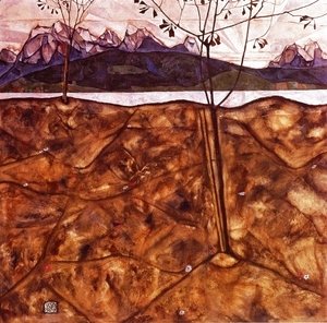 Egon Schiele - River Landscape
