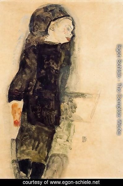 Egon Schiele - Child In Black