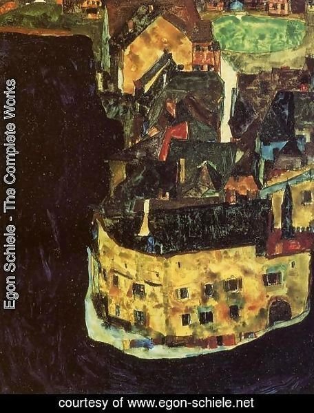 Egon Schiele - City On The Blue River