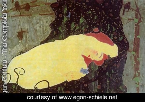 Egon Schiele - Danae