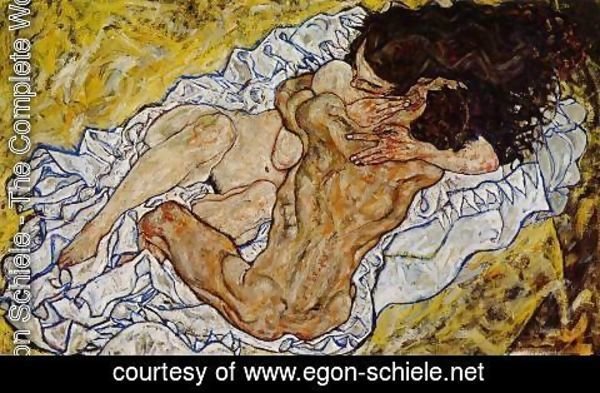Egon Schiele - Embrace Aka Lovers II