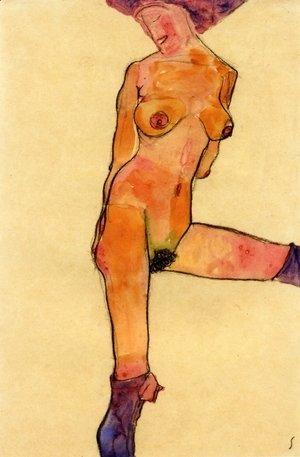 Egon Schiele - Female Nude