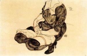 Egon Schiele - Female Torso  Squatting