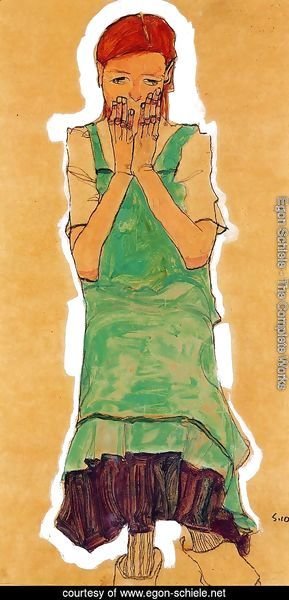 Girl With Green Pinafore