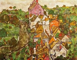 Egon Schiele - Landscape At Krumau