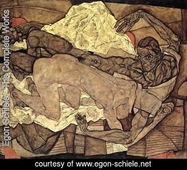 Egon Schiele - Lovers Man And Woman I