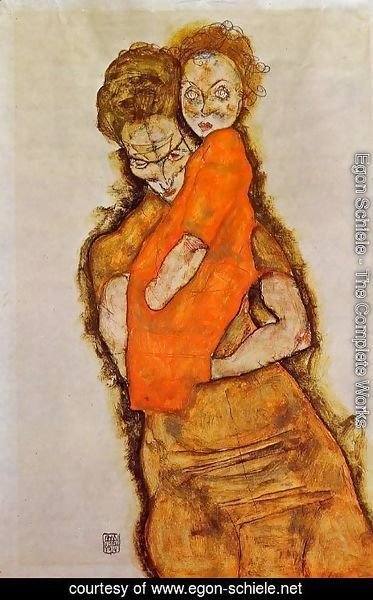 Egon Schiele - Mother And Child