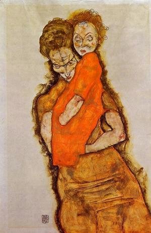 Egon Schiele - Mother And Child