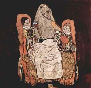 Egon Schiele - Mother With Two Children