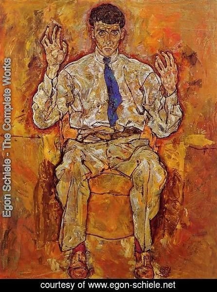 Egon Schiele - Portrait Of Albert Paris Von Gutersloh