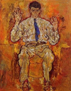 Egon Schiele - Portrait Of Albert Paris Von Gutersloh