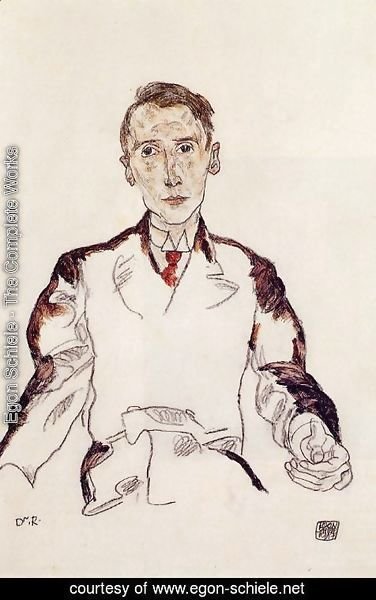 Egon Schiele - Portrait Of Dr  Heinrich Reiger