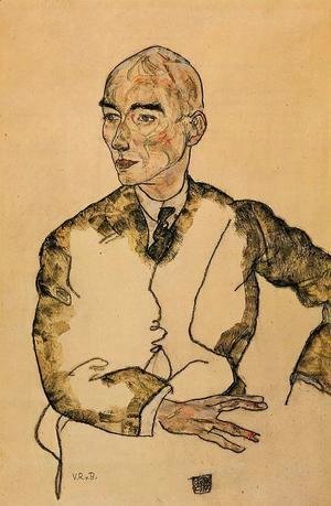 Egon Schiele - Portrait Of Dr  Viktor Ritter Von Bauer