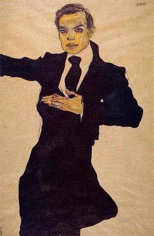 Egon Schiele - Portrait Of The Painter Max Oppenheimer