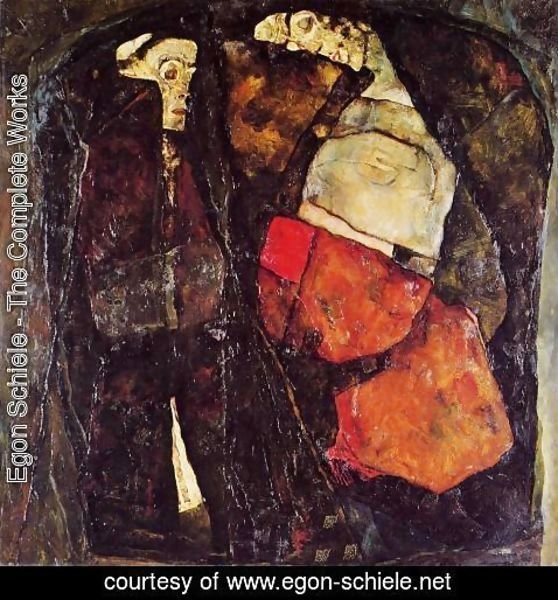Egon Schiele - Pregnant Woman And Death