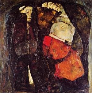 Egon Schiele - Pregnant Woman And Death