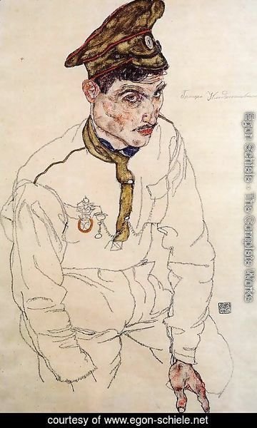 Egon Schiele - Russian Prisoner Of War Aka Grigori Kladjishuli