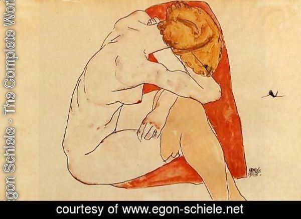 Egon Schiele - Seated Woman