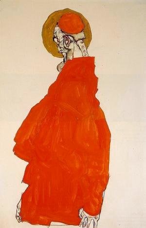Egon Schiele - Standing Figure With Halo