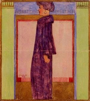 Egon Schiele - Standing Woman In Profile