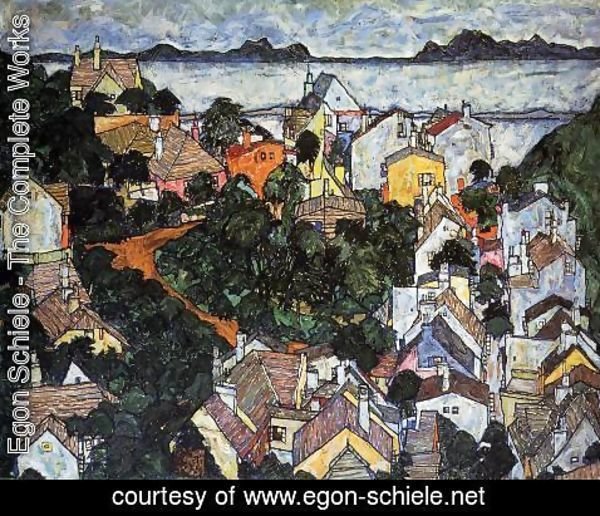 Egon Schiele - Summer Landscape  Krumau