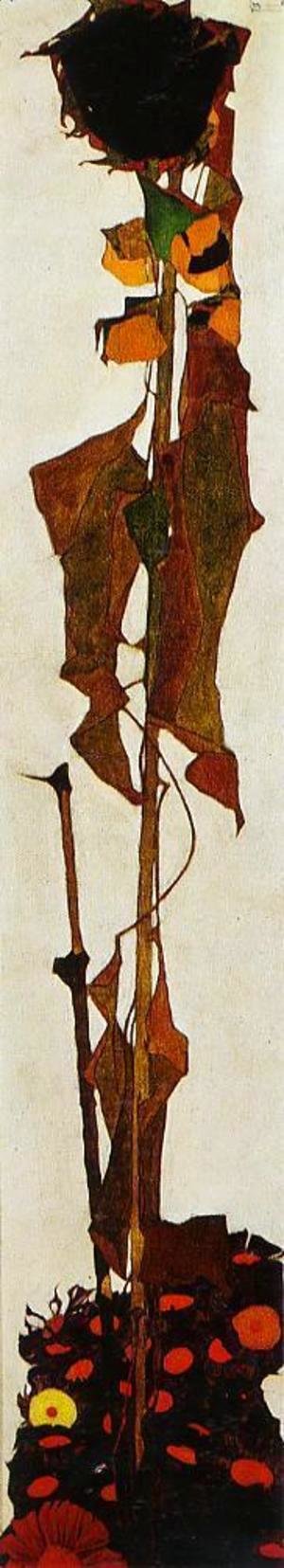 Egon Schiele - Sunflower