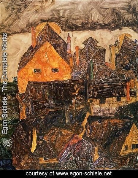 Egon Schiele - The Old City I Aka Dead City V