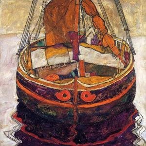 Egon Schiele - Trieste Fishing Boat