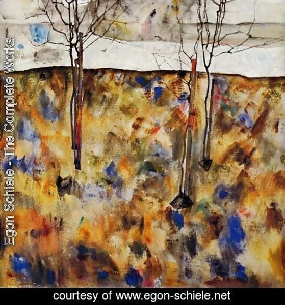 Egon Schiele - Winter Trees