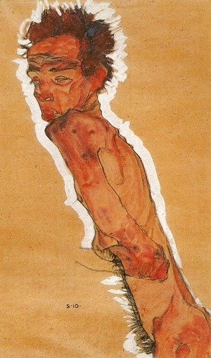 Egon Schiele - Self-Portrait Nude